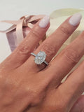 Aurora Luxe 3CT Oval Ring