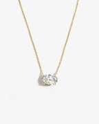 Serenity Arc Moissanite Pendant