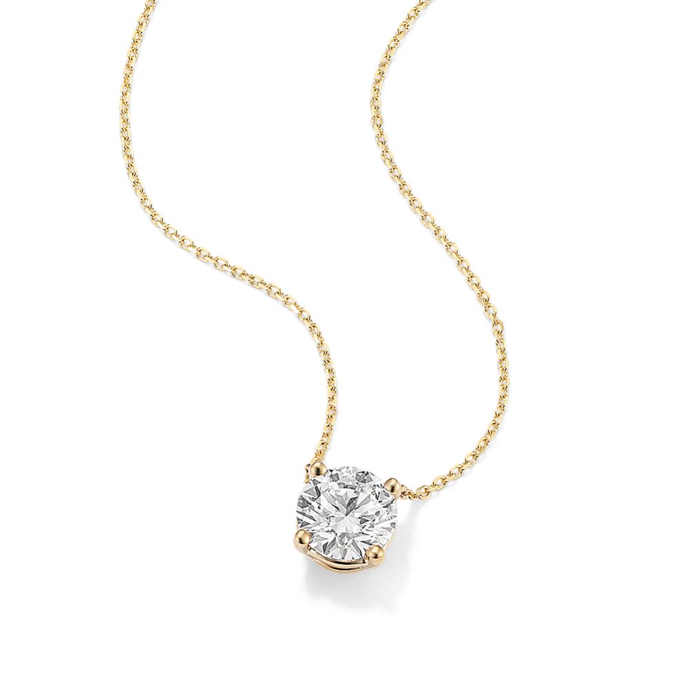 Lunara 1CT – Round Solitaire Pendant