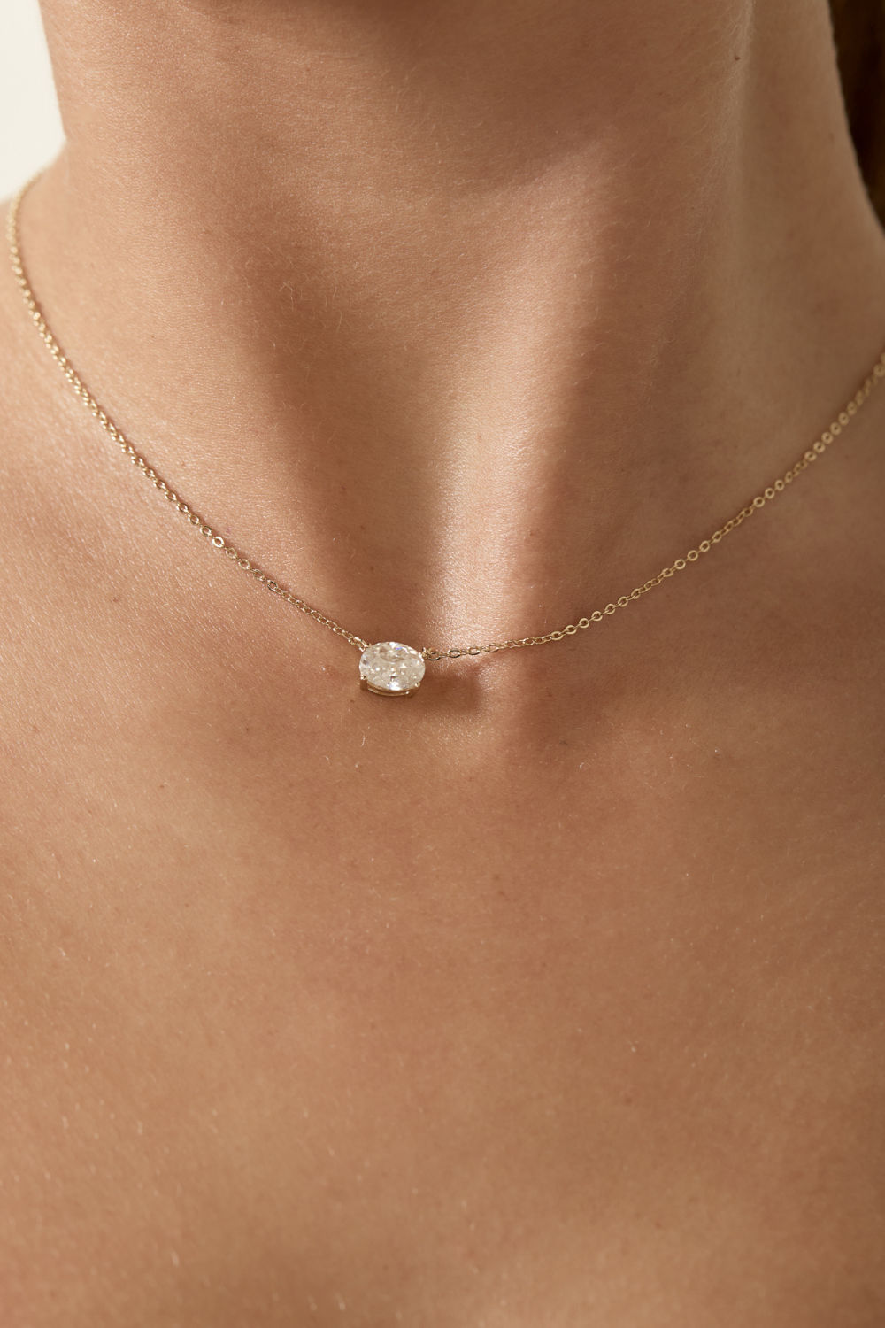 Serenity Arc Moissanite Pendant