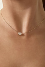 Serenity Arc Moissanite Pendant