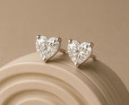 Veloura Heart Solitaire Earrings