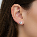 Veloura Heart Solitaire Earrings